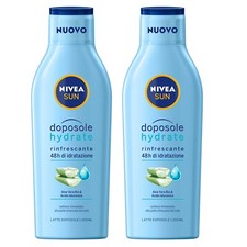 2 Nivea SUN Doposole Hydrate Latte doposole Aloe Vera e Acido Ialuronico 200ml