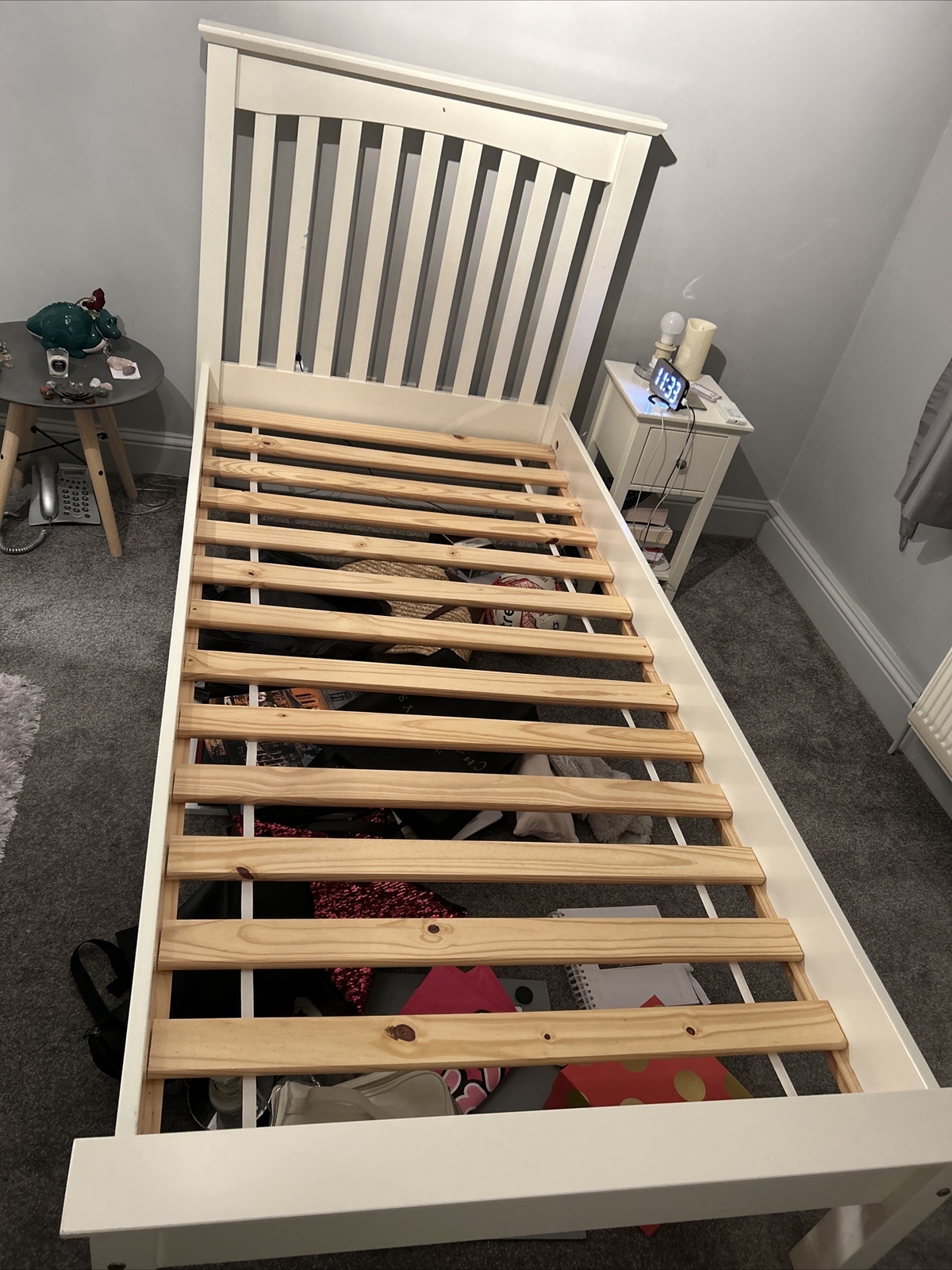 M & S Hastings Soft white single bedframe eBay