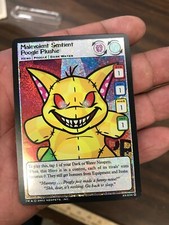 Neopets TCG - Malevolent Sentient Poogle Plushie 23/234 UR - Base Set Wizards
