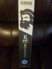 Glorious XL Heavy Gaming Mouse Mat/Pad - 5mm Thick Stitched Edges White 