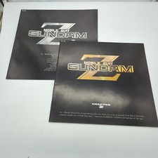 Mobile Suit Z Gundam Laserdisc Box 1 And 2 BOOKLETS ONLY BELL-658 9 Japan Anime