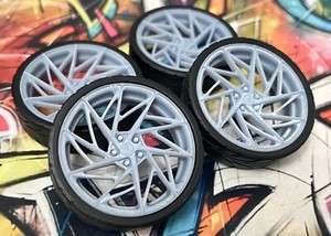 1/24 Scale: 15-nch Vector Resn model car wheels/tres, 1/25 | eBay