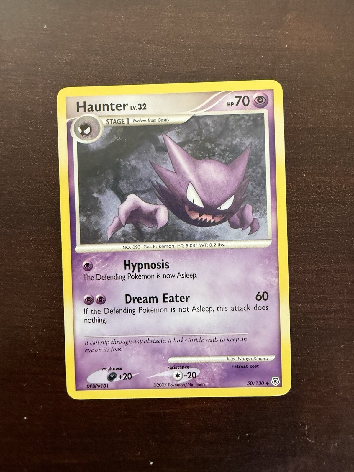 Haunter 50/130 - Diamond & Pearl - Regular Uncommon Pokemon Card