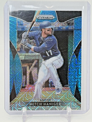 Mitch Haniger 2019 Panini Prizm #125 Tier II Blue Mojo Prizm 274/399 Mariners SP