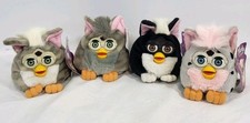 Furby Buddies 1999 Lot of 4 Tiger Beanbag Plush Toy No Talking Vintage NWT NOS