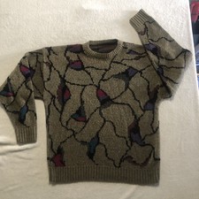 Men’s London Fog Vintage Sweater Made In USA XL 100% Acrylic 23 x 28 Cut Tag