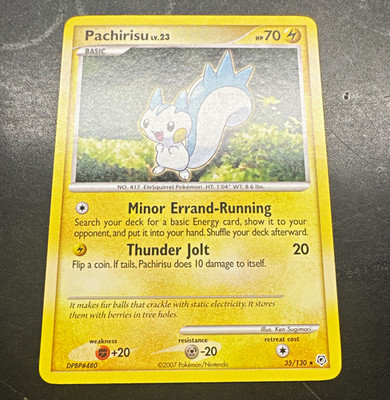 Pachirisu 35/130 Diamond & Pearl Regular Rare 70 HP Basic 2007 English