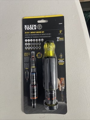 Klein Tools 32303HD 20-in-1 Impact Driver Set w/ Screwdriver Bits & Flip Sockets