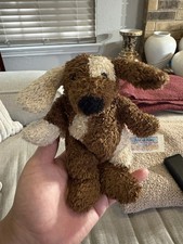Vintage Animal Alley DOOBLY The Brown SPOTTED DOG 6" Beanbag Stuffed Animal Toy