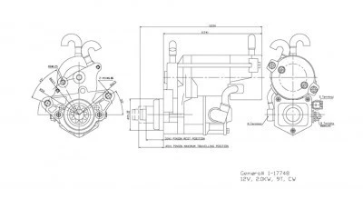 New Starter for 98-07 Lexus LX470/03-09 GX470 4.7L V8 28100-50101-84 - Image 2 of 4