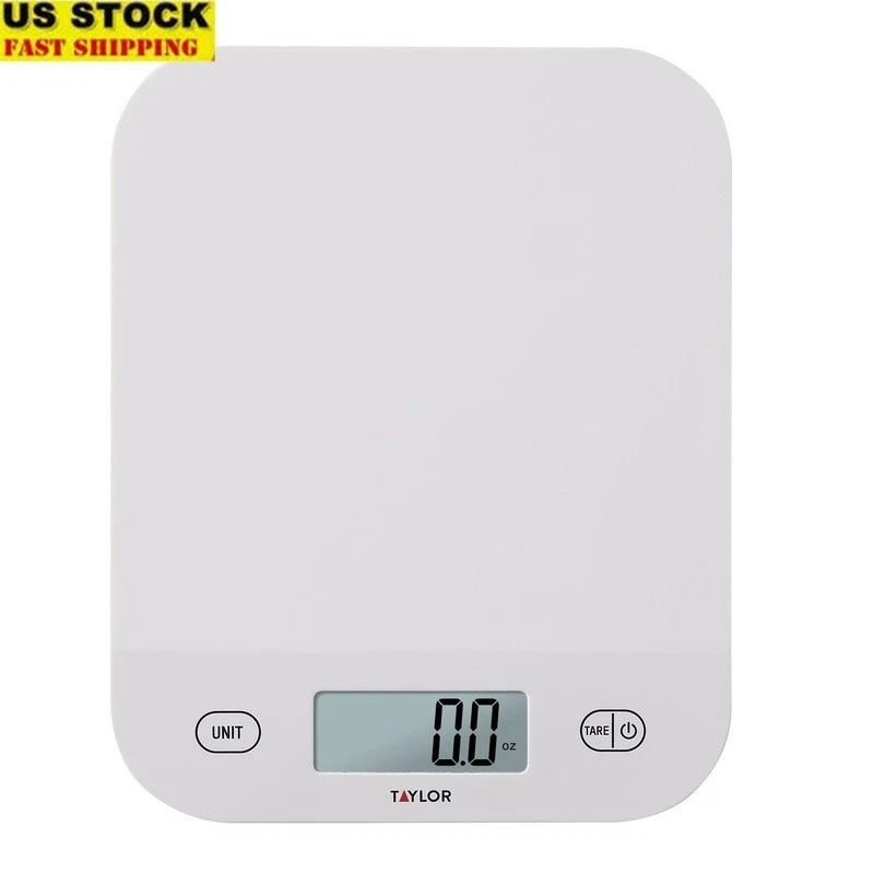 Waterproof Digital Kitchen Scale 11lb Tare Function Touch Sensor Multi Use
