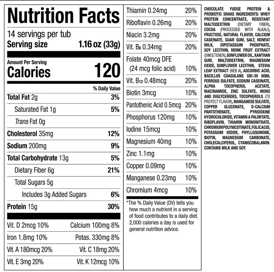 ProSync Chocolate Meal Replacement Protein Shake Mix - 14 Servings Exp. Apr 2026 - Image 4 of 4