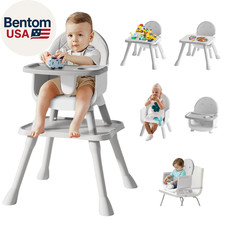6 in 1 Baby High Chair for Babies and Toddlers, Booster Seat, Kids Learning Tabl