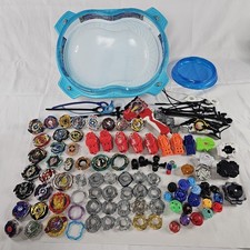 Beyblade Lot Of Takara Tomy Hasbro Metal Plastic Fight Beyblades Launchers READ