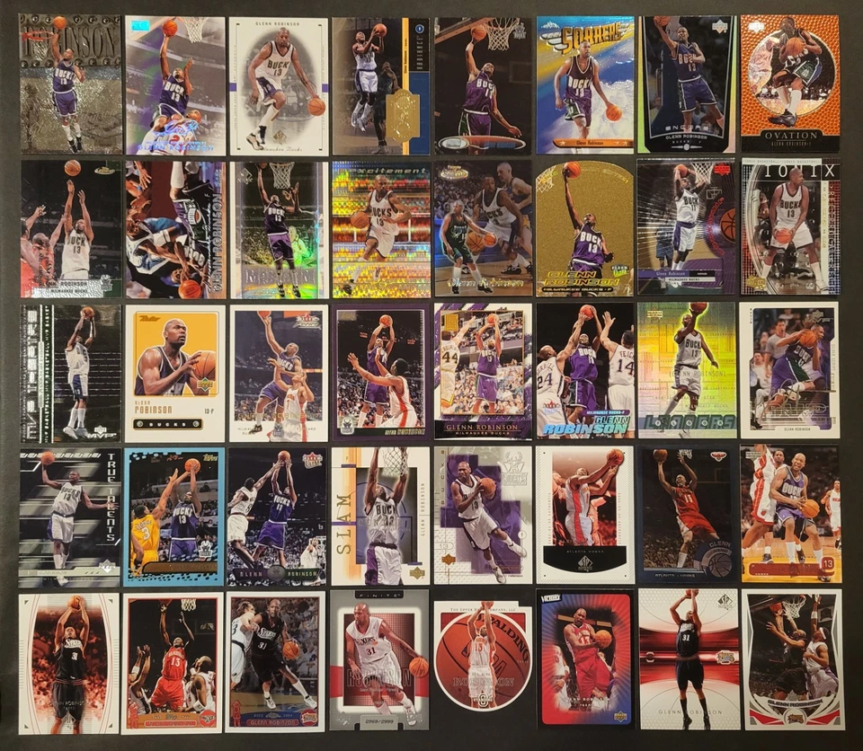 Лот из 80 различных баскетбольных карточек ГЛЕНН РОБИНСОН 2xAS 1994-2005 BSK3858 - Изображение 2 из 2