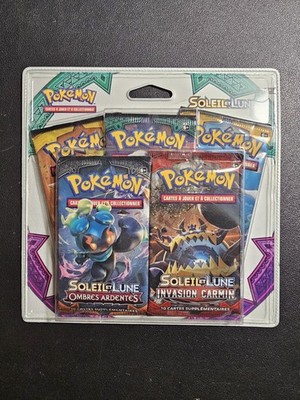 Pokemon Blister Pack 5 Booster Sonne und Mond NEU Sealed DE 2