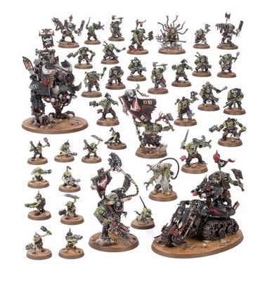 Warhammer 40K Armageddon Ork Half Only Games Workshop + Basen