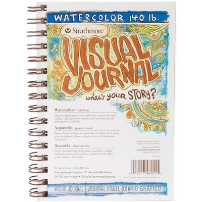 Strathmore 300 g/m² Visual Journal Aquarell 51/2 Zoll x 8 Zoll - 22 Blatt