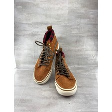 Vans Sk8-Hi MTE Glazed Ginger Suede Plaid High Top Sneakers Mens 5 Womens 6.5