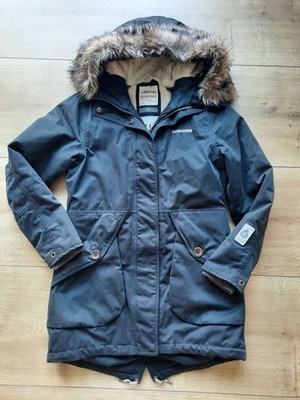 DIDRIKSONS Since 1913 winter Damen Parka Jacke 38 Kapuze Fell schwarzgrau