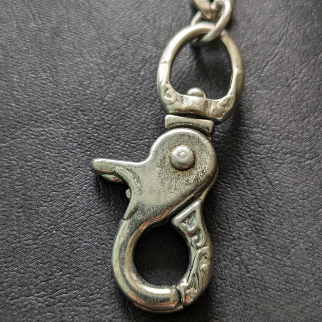 Solid brass Stainless steel Wallet chain Vintage finish Handmade