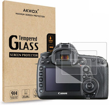 Pack of 3 Tempered Glass Screen Protector for Canon EOS 5D MK IV Mark 4, 0.3M