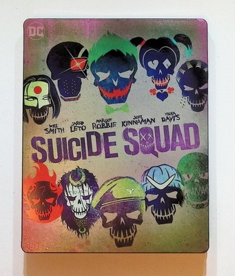 Suicide Squad Blu-ray 2016 Steelbook Will Smith Margot Robbie Jared Leto DC