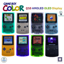Nintendo Game Boy Color Q10 AMOLED XXL Display, Touchscreen, neues Geh&auml;use, GBC