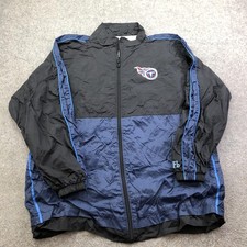 Vintage Tennessee Titans Jacket Mens Large Black Blue NFL Football NFL Full Zip