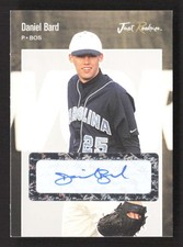 2006 Just Rookie Daniel Bard -1 07 Preview Auto /200 Boston Red Sox TV2700