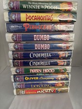 DISNEY VHS LOT OF 11 SEALED NEW CINDERELLA LION KING DUMBO POCAHONTAS ROBIN HOOD
