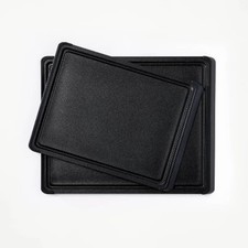 2pc Nonslip Recycled Poly Cutting Board Set Black - Figmint  : Dishwasher-