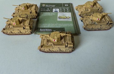 1x M3 Stuart 15/60 North Africa Axis & Allies Miniatures