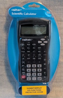 Caliber Scientific Calculator 229 Functions 10-Digit Display   New Sealed   Pack