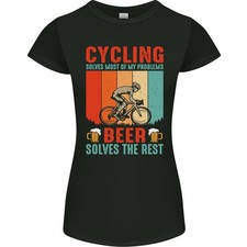 T-Shirt Femme Cycliste VTT Amusant Bière