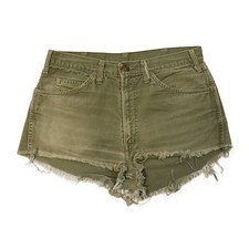 Vintage Levi Big E Strauss Frayed Cutoff Denim Shorts Size N/A 70s