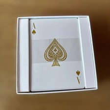 Cartier Playing Cards White Gold For Gift With Box Unused New From Japan