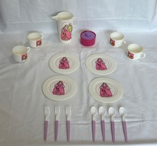 Cinderella Princess Pumpkin Pretend Play Tea Set Juguemex Vintage RARE