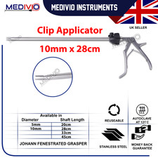 MEDIVIO&reg; New Laparoscopic Clip Applier Applicator Stapler LT300 LT400 10mm 28cm
