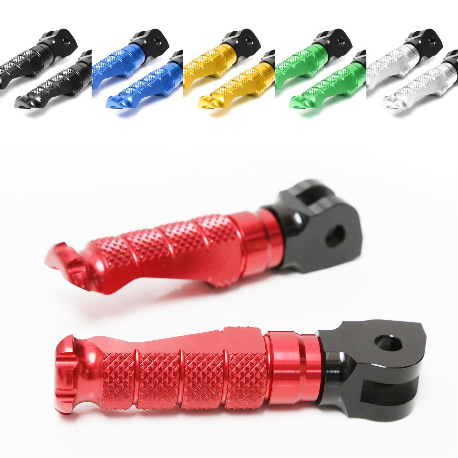 Black R-FIGHT Riser Front Foot Pegs For Triumph Sprint ST/RS/964i 01 02 03 04