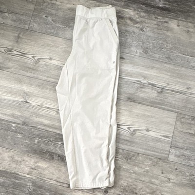 Layer 8 Women s Jogger Pants Size M Beige Solid Tapered Pull-On Pockets