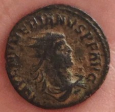 R&ouml;mische M&uuml;nze Antoninianus - Kaiser Valerianus / Gallienus - Sehr hohes Relief!