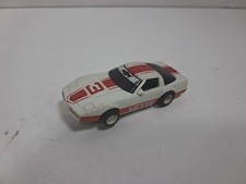 Vintage Tyco '83 Corvette White/Red 3 440 Slot Car - Tested - Runs