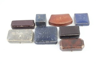 Jewellery Boxes Antique Vintage Silk Lined Push Button Leather Etc