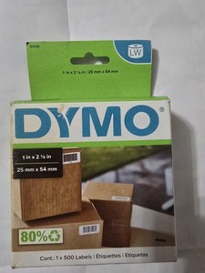 DYMO LabelWriter Multipurpose printer Labels, 1" x 2-1/8" 500 Labels/Roll 30336