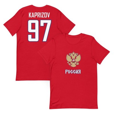 Kirill Kaprizov #97 Team Russia Hockey Jersey Shirt Olympics World Cup Wild