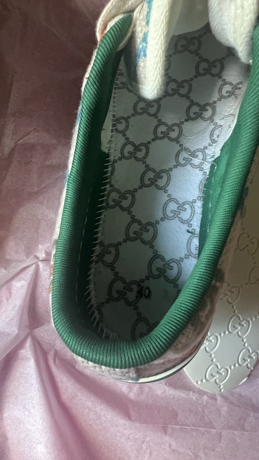 Gucci Tennis 1977 Psychedelic GG Multicolored Can… - image 19