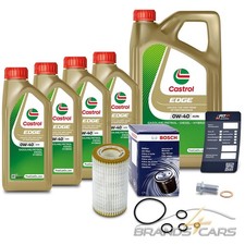 BOSCH ÖLFILTER+9 L CASTROL EDGE 0W-40 FÜR MERCEDES BENZ SLK R171 280 300