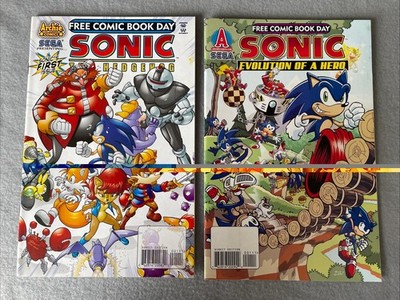 Sonic the Hedgehog #2008 &2009 Archie Comics Group FCBD Lot Of 2