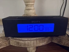 Sony Dream Machine ICF-C707 Dual Alarm AM/FM Nature Sounds Clock Radio Aux-In